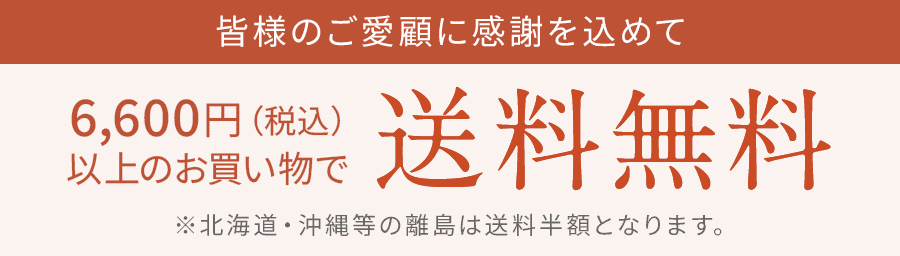 5,500円以上のお買い物で送料無料