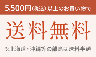 5,500円以上で送料無料