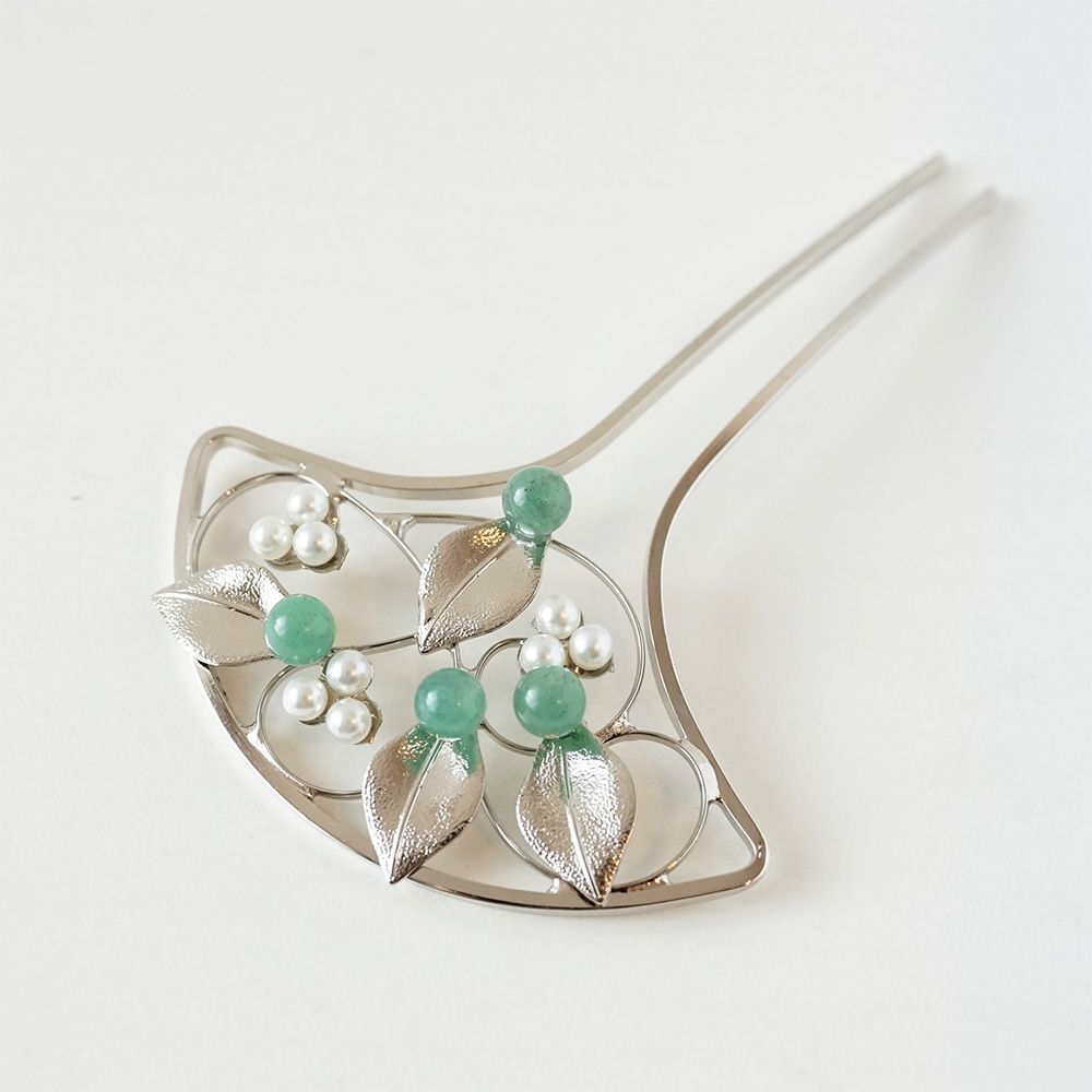 本べっ甲ねじり簪 本べっ甲 純金蒔絵螺鈿かんざし 蔦文様 | かづら清老舗オンラインショップ