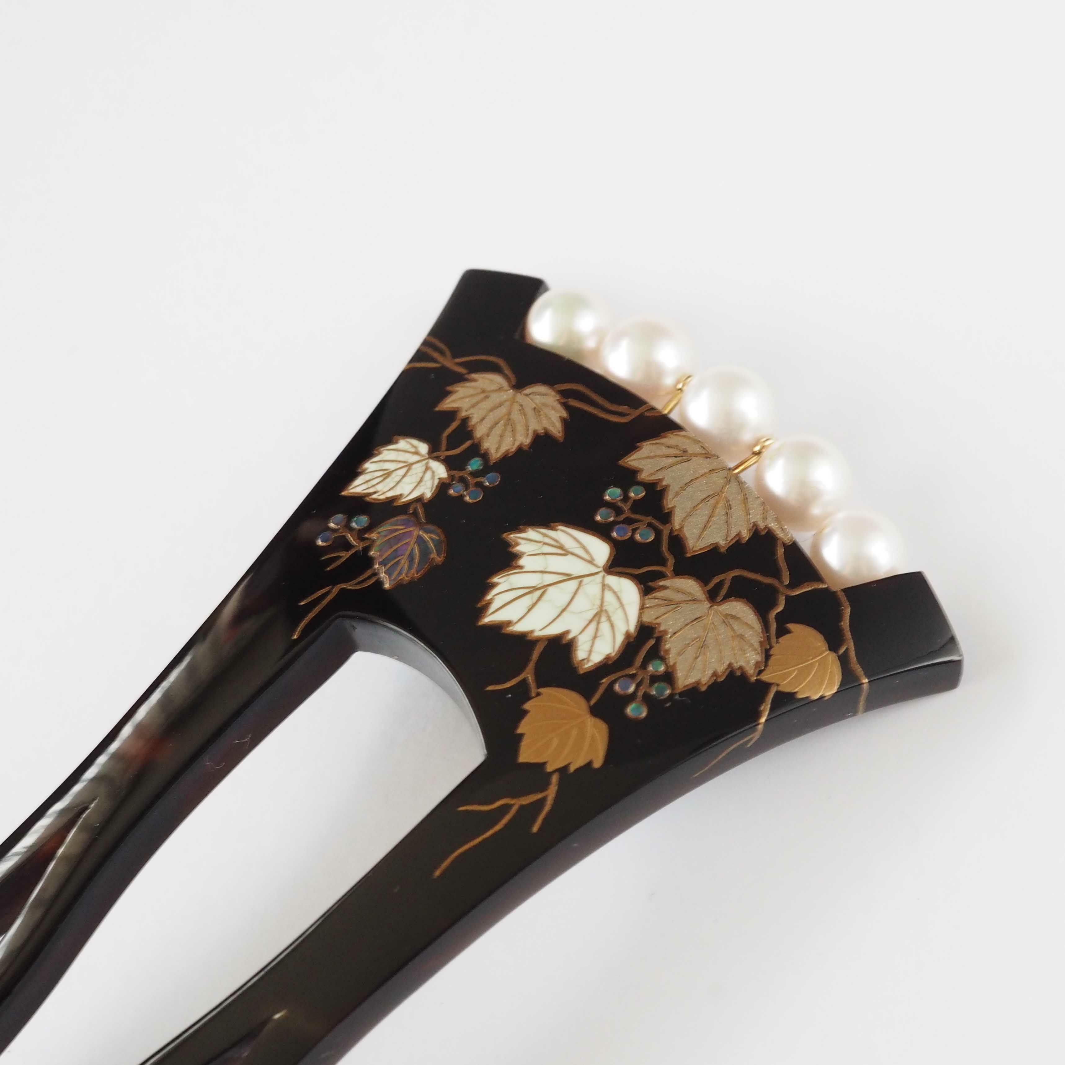 激安出品☆本鼈甲にパール・オパール・金かんざし☆アンティーク❗上質 