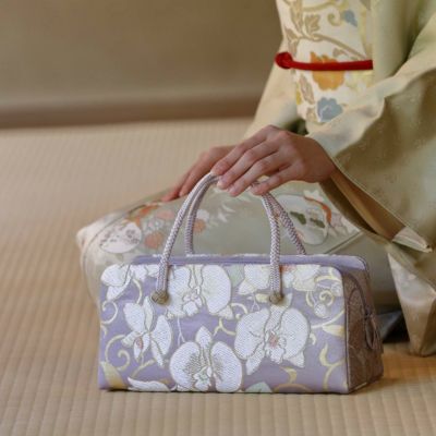 ポンパドー ビター ❤️渋好み鳥獣戯画 着物お出かけbag | tatihome.com