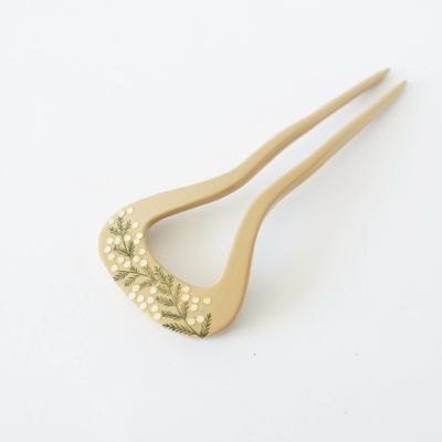 京都かづら清老舗 かんざし 本漆 純金蒔絵