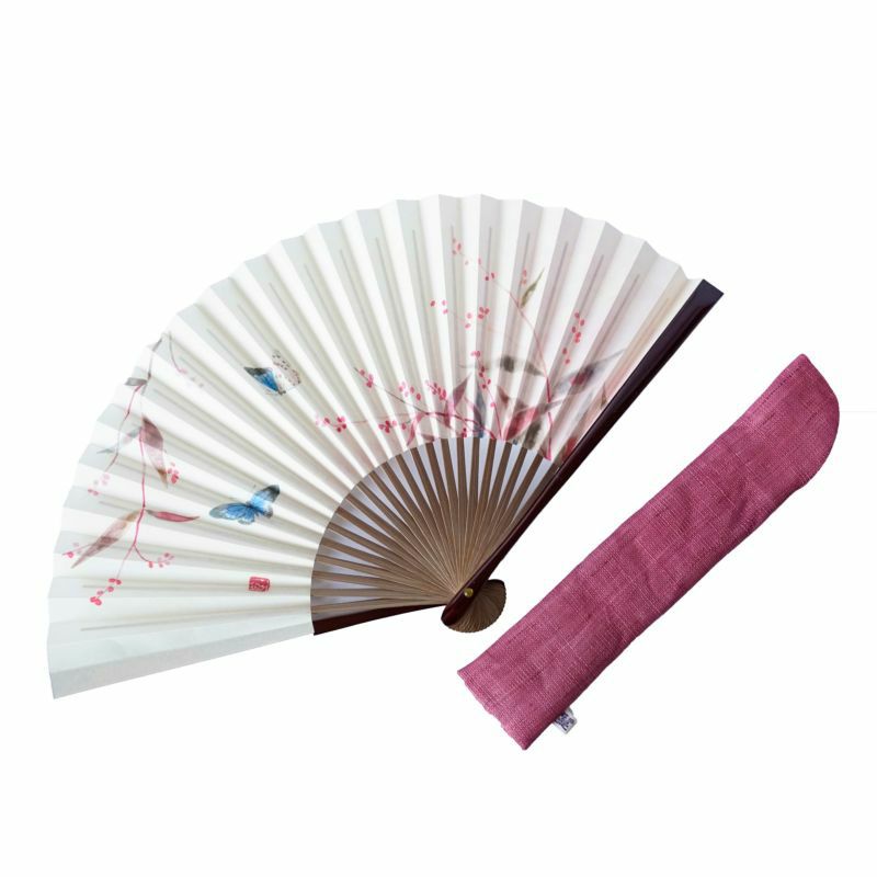 汐子様 夏あかり［生成］【婦人扇子】 - 京扇子の老舗｜ギフト 扇子の山