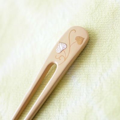 かづら清老舗 玉かんざし 蒔絵 梅の花