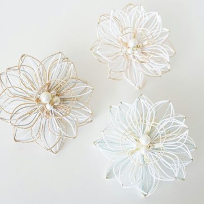 かづら清老舗　白蝶貝　かんざし　桜 かづら清老舗 白蝶貝 かんざし