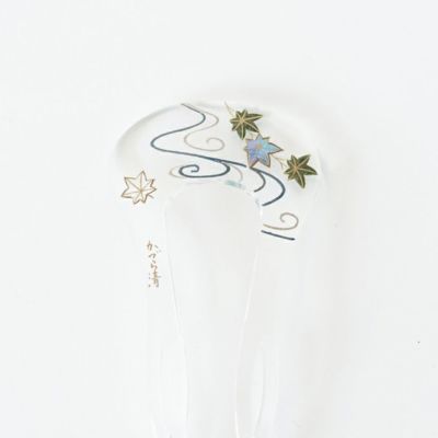 かづら清老舗 玉かんざし 蒔絵 梅の花