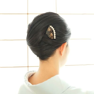 鼈甲　バレッタ　髪飾り　髪留め　本鼈甲　C6　アールデコ　着物　アンティーク 大ぶり 鼈甲 バレッタ 髪飾り 髪留め 蝶々 11 アールデコ