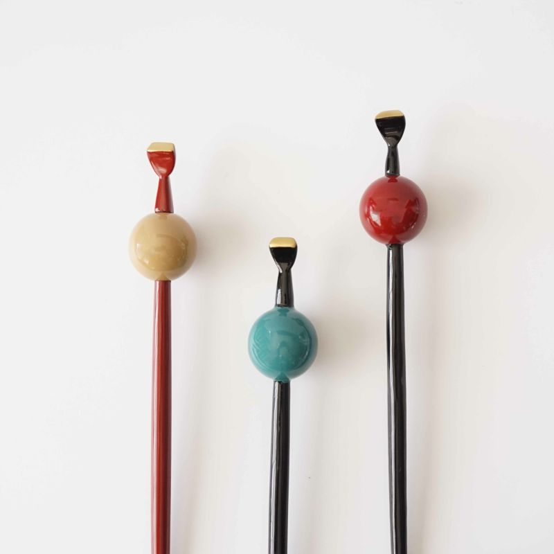 本漆純金蒔絵 玉かんざし | かづら清老舗オンラインショップ