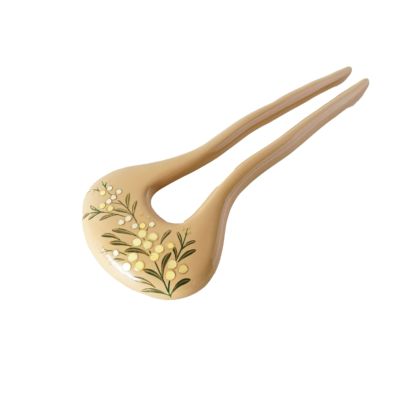 本漆純金蒔絵螺鈿かんざし 輪ピン（小） アラベスク文様 | かづら清 